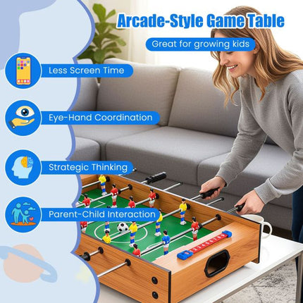 2 viename stalo futbolo ir oro ritulio stalas, 69 cm