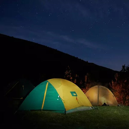 2in1 sulankstomas turistinis žibintas - mėlynas