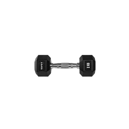 2 kg Hex Dumbbell – Rubber Coated