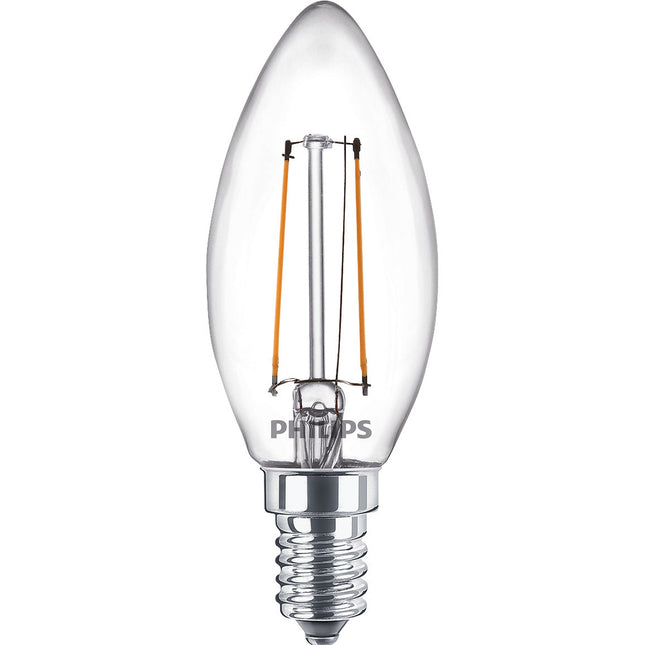 2-pack LED E14 Crown 2W (25W) Clear 250lm