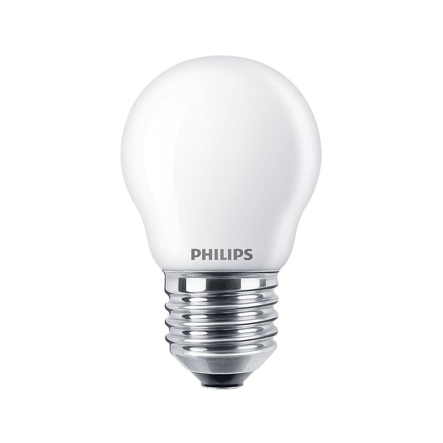 2-pack LED E27 P45 Globe 40W Frost 470lm