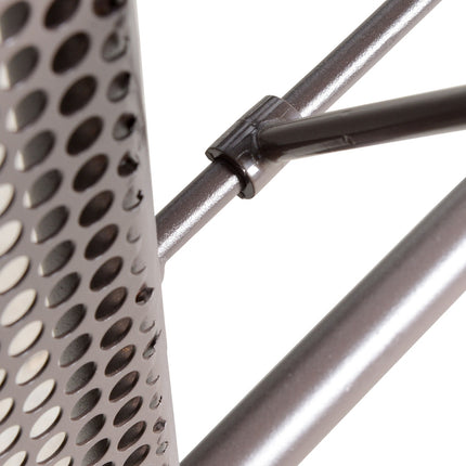 Dvivietės verandos sūpynės su stogeliu nuo saulės, pagalvėlėmis ir padėklu, modernios sodo sūpynės iš metalo ir poliesterio, pilkos, 162x118x173cm
