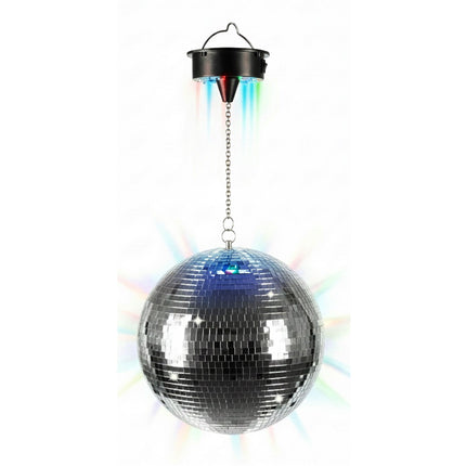 30 cm disko kamuolys su varikliu ir LED šviesos efektais