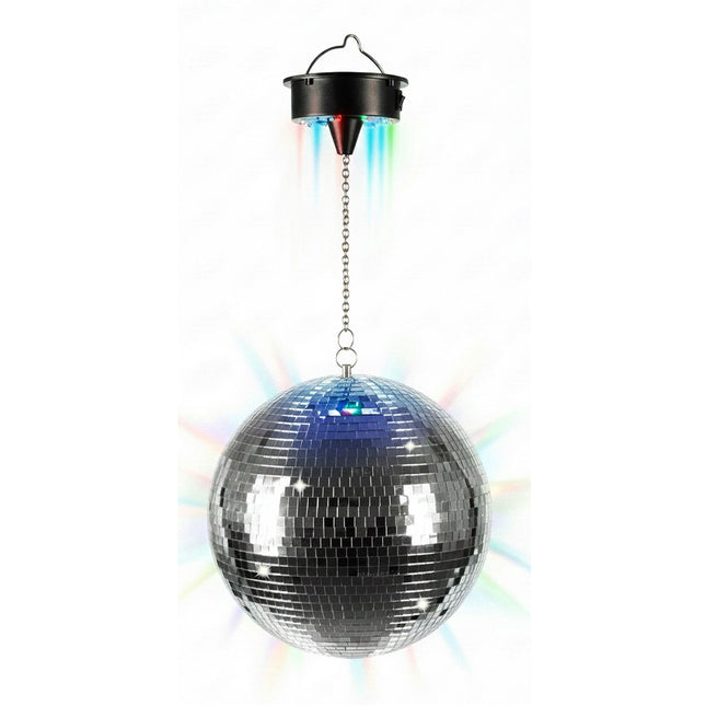30 cm disko kamuolys su varikliu ir LED šviesos efektais