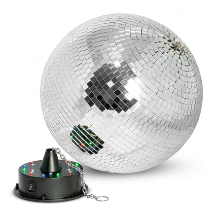 30 cm disko kamuolys su varikliu ir LED šviesos efektais