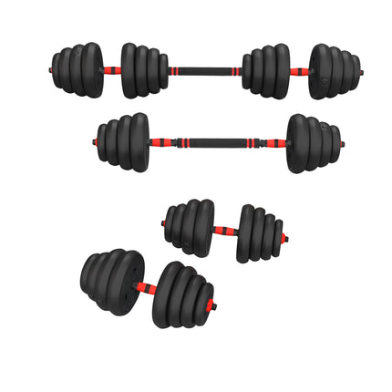 30 kg reguliuojamo svorio hantelių rinkinys, 6 viename