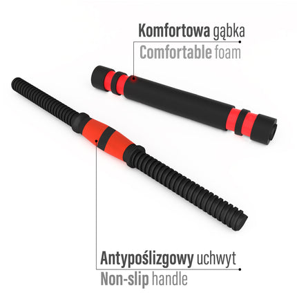 30 kg reguliuojamo svorio hantelių rinkinys, 6 viename
