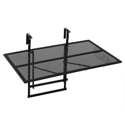 31,5" sulankstomas metalinis baro stalas, reguliuojamo aukščio, juodas