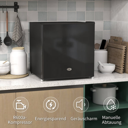 35 l mini šaldiklis, elektrinis, juodas, reguliuojamas termostatas