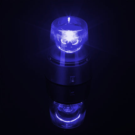 360° besisukančios LED vakarėlių lemputės - raudona, mėlyna, geltona