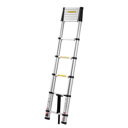 3.8m Telescoping Ladder, Aluminum, 150kg, Non-Slip Feet