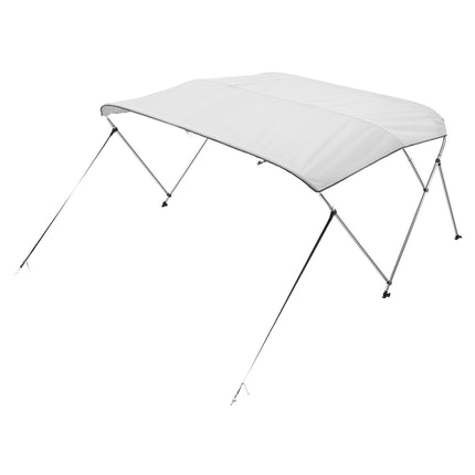 3 Bow Boat Bimini Top, 600D Polyester, Aluminum Frame, 6 Ft