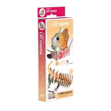 3D kartono modelių rinkinys - katės moliūgo dizainas kūrybingoms pramogoms