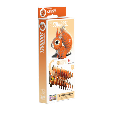 3D kartono modelių rinkinys - voverės dizainas, lengvas surinkimas