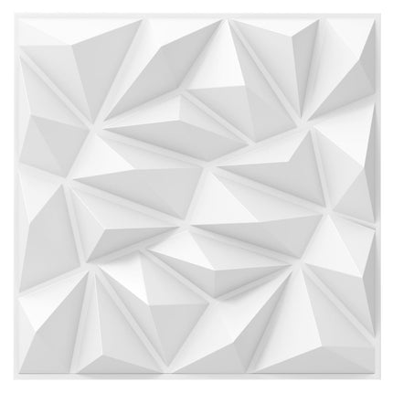 3D sienų plokštės, rombo formos, 50x50 cm, 10 m² padengimas
