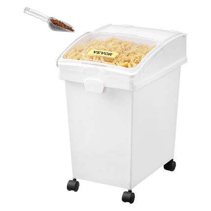 3-Pack 25L Rolling Ingredient Storage Bins With Scoop