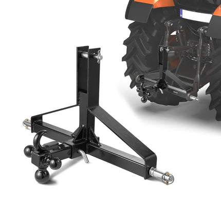 3-Point Tractor Hitch Receiver, 2-In, Heavy-Duty Steel