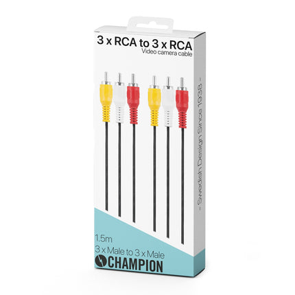 3 RCA - 3 RCA Male-Male 1.5m