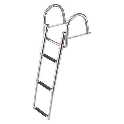 3-Step Stainless Steel Telescoping Boat Swim Ladder, 600 lb