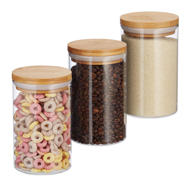 3 laikymo indeliai po 800 ml