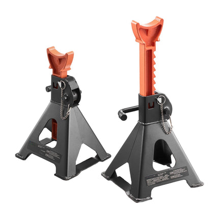 3 Ton Jack Stands, 1 Pair, Adjustable Height, Double Lock
