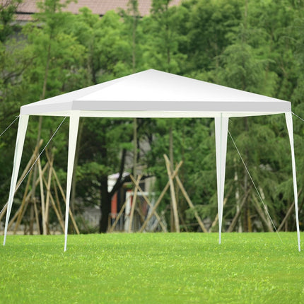 3x3m lauko palapinė su tentu ir kuolais, balta