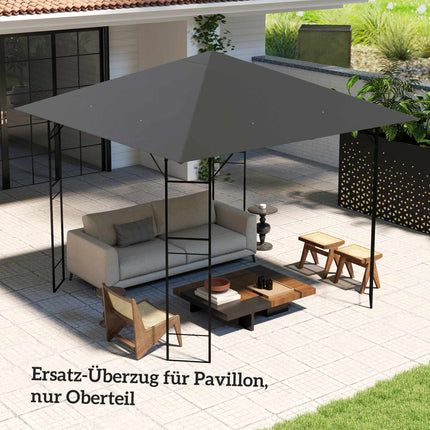 3x3 m paviljono pakaitinis stogelis, atsparus vandeniui, UPF30+