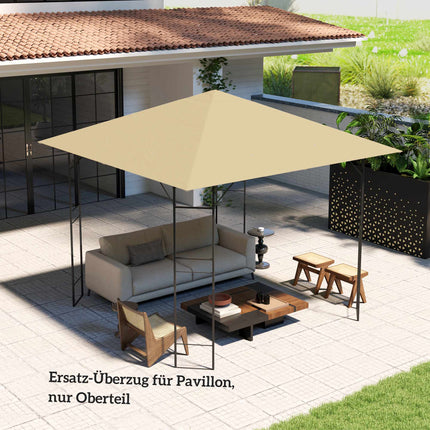 3x3 m paviljono stogo pakeitimas, atsparus vandeniui, UPF30+