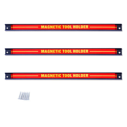 3 x magnetinių įrankių laikiklių sieninis magnetinių juostelių rinkinys, 46 cm