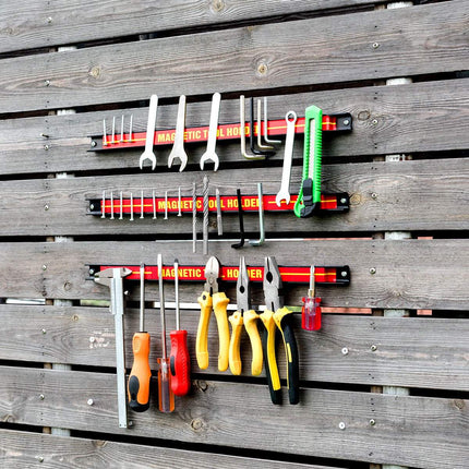 3 x magnetinių įrankių laikiklių sieninis magnetinių juostelių rinkinys, 46 cm