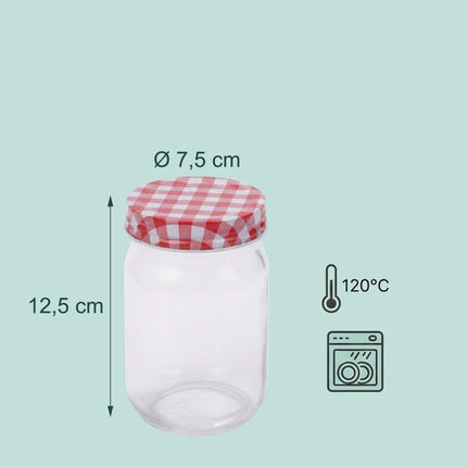 400 ml Glass Jam Jars Set – Twist-Off Airtight Lids