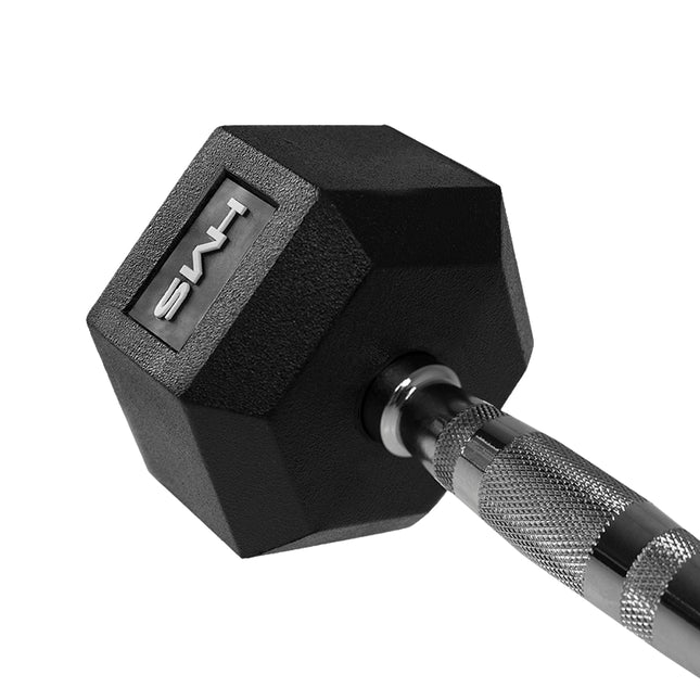40 kg šešiakampis hantelis - patvarus, neslystantis rankena