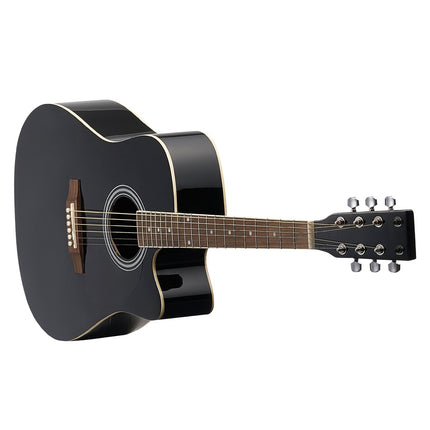 41-Inch Cutaway Acoustic Guitar Beginner Set, Gig Bag, Black