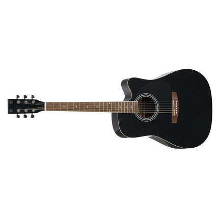 41-Inch Cutaway Acoustic Guitar Beginner Set, Gig Bag, Black
