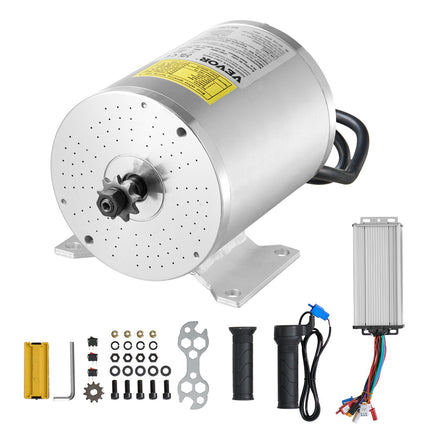 48V 1800W Brushless DC Motor Kit, Controller, Throttle