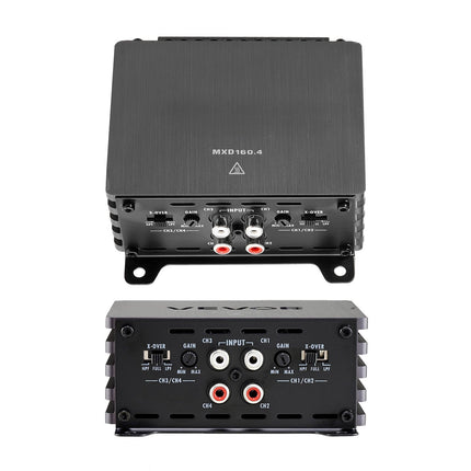 4-Channel Class D Car Amplifier – Bridgeable, 4 x 160W