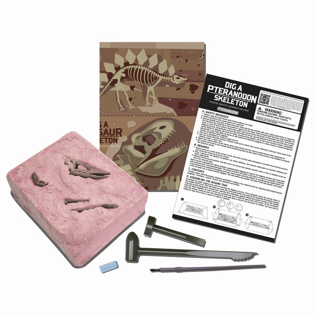 4M rankdarbių rinkinys „Iškask pteranodono skeletą“