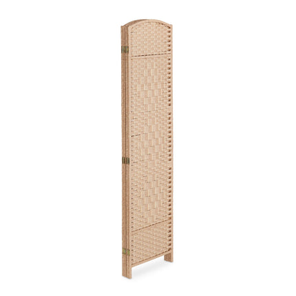 4 panelių sulankstoma širma natūralios spalvos