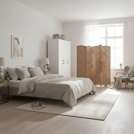 4 panelių kambario pertvara sulankstoma širma