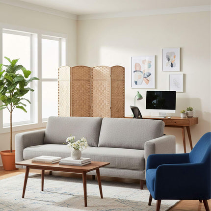 4 panelių kambario pertvara sulankstoma širma