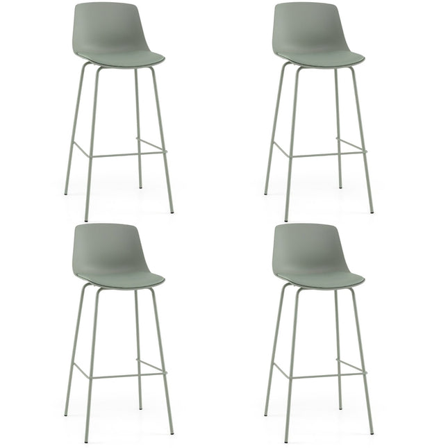 4 dalių baro kėdžių komplektas, dirbtinė oda, ergonomiškas atlošas