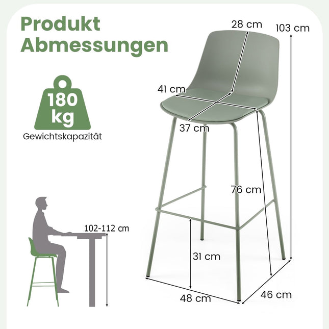 4 dalių baro kėdžių komplektas, dirbtinė oda, ergonomiškas atlošas