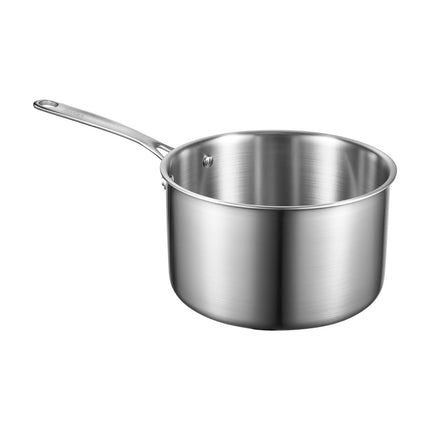 4 Qt Stainless Steel Saucepan with Glass Lid, Tri-Ply