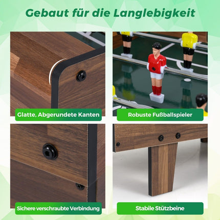 4 viename žaidimų stalas: stalo futbolas, biliardas, oro ritulys, stalo tenisas