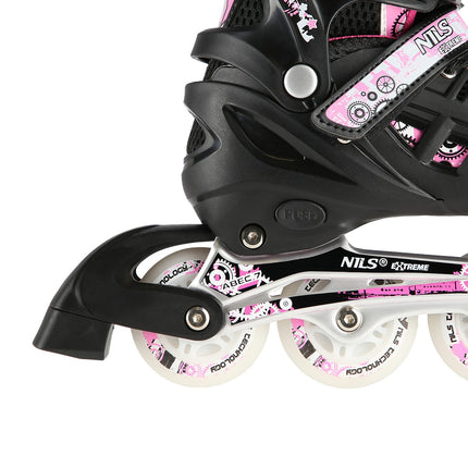 4-in-1 Pink LED Inline/Ice Skates, Size S (31-34)