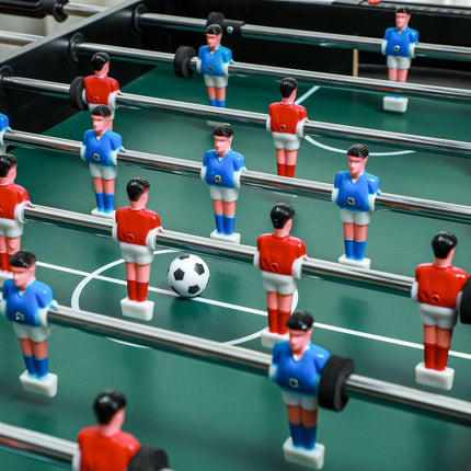 4 viename daugiafunkcis žaidimų stalas, vakarėlių žaidimų stalas su stalo tenisu, stalo futbolu, biliardu, stalo rituliu, daugelio žaidėjų pramogoms, plienas, natūrali mediena + juoda