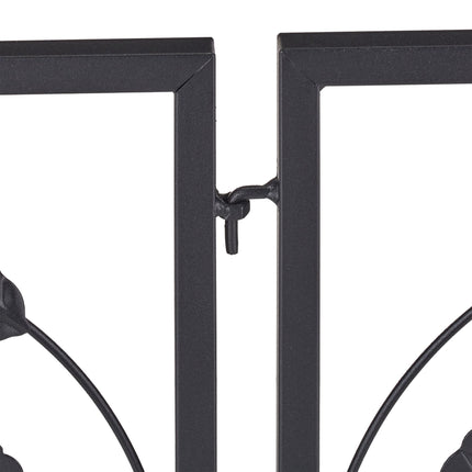 4-part flower bed fence in metal