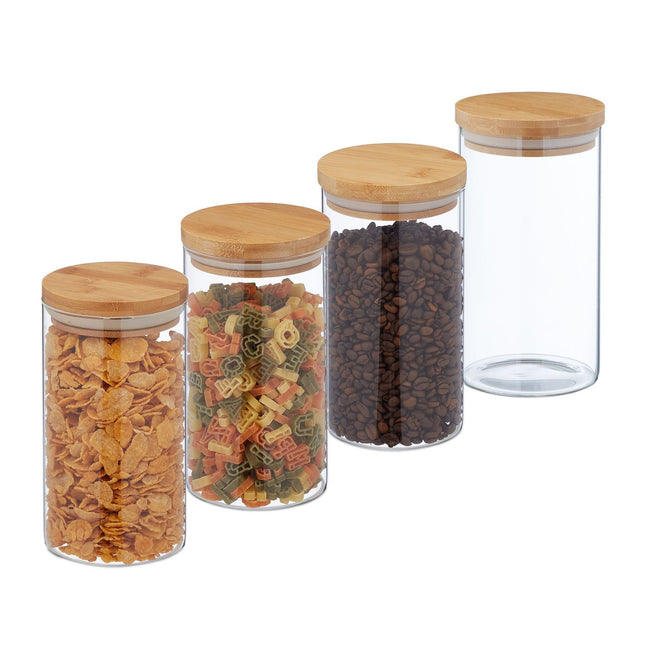 4 vnt. laikymo indelių po 1000 ml