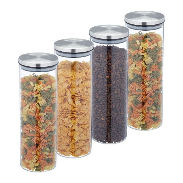 4 vnt. laikymo indelių po 1600 ml