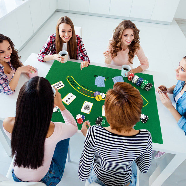 500 dalių pokerio žetonų rinkinys - aliuminio dėklas, Texas Holdem